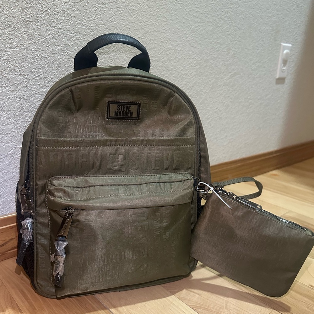 Steve Madden Khaki Backpack